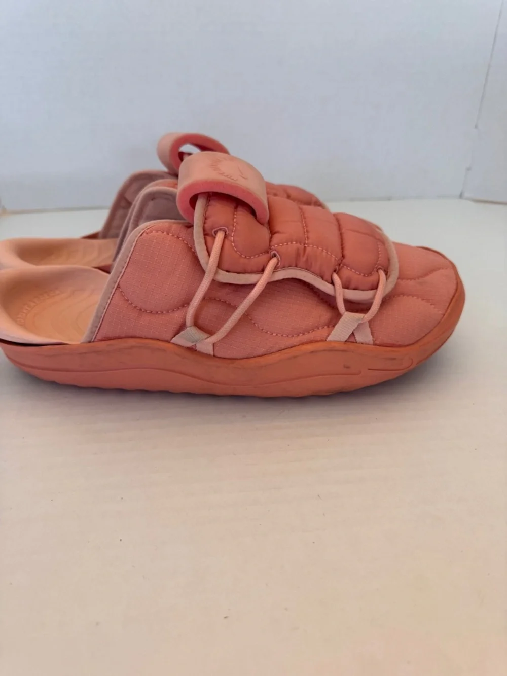 NIKE Mens 11 Offline 3.0 Quilted Mule Peach Coral Slides Comfort Slip On